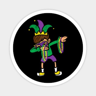 Dabbing Boy Mardi Gras Outfit Dance Boys Kids Toddlers Magnet